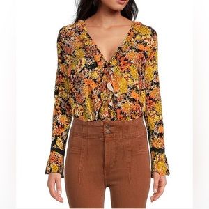 NWOT / Free People / Heat Wave Bodysuit / Size XS oversized